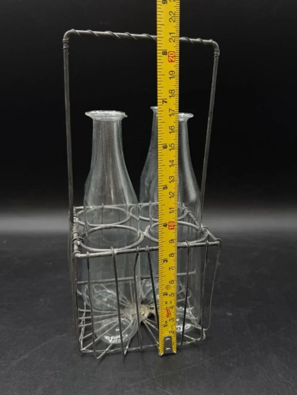 Milk Crate 4 Roost Milk Bottle Pitcher Vase Industrial Metal Rack